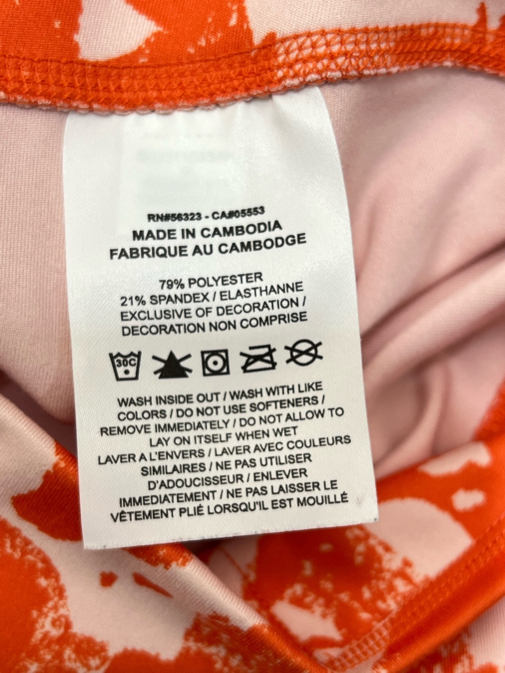 Nike One Luxe Icon Women’s Size Small US Mid-Rise Training Bike Short Orange - Picture 13 of 14